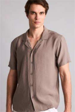 MODERN FIT MODAL KISA KOLLU GÖMLEK