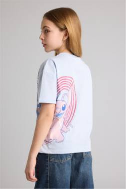 T-SHIRT LILO & STITCH À MANCHES COURTES COUPE DÉCONTRACTÉE POUR FILLE