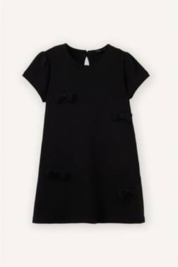 SHORT SLEEVE KNİTTED DRESS