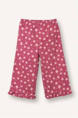 BABY GİRL WİDE LEG RUFFLED FLORAL TROUSERS