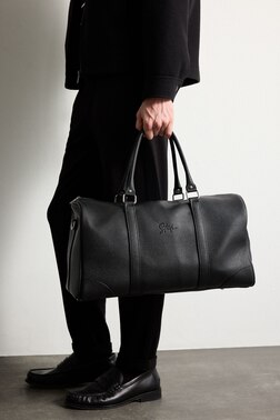 FAUX LEATHER SPORTS AND TRAVEL BAG
