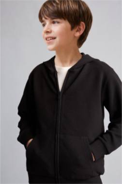 REGULAR FİT HOODED CARDİGAN