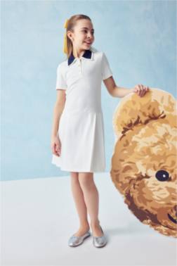 GİRL SHORT SLEEVE KNİTTED DRESS