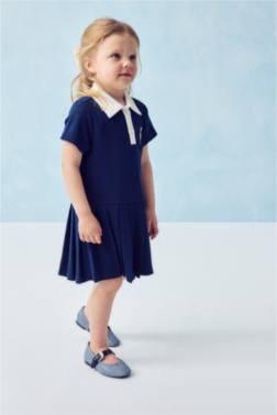 GİRL SHORT SLEEVE KNİTTED DRESS