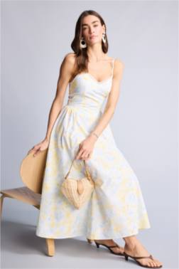 POPLİN MİDİ ELBİSE