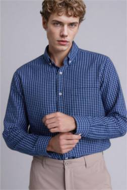 REGULAR FIT OXFORD UZUN KOLLU GÖMLEK