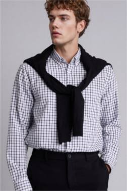 REGULAR FIT OXFORD UZUN KOLLU GÖMLEK