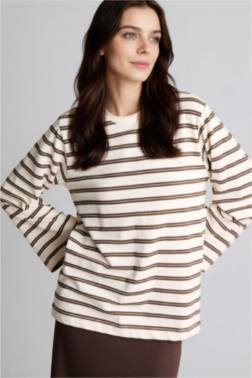 LOOSE FIT ÇİZGİLİ TUNİK