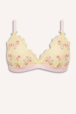 FLORAL BRODE KAPSIZ PEDSİZ BALENSİZ TRIANGLE BRA