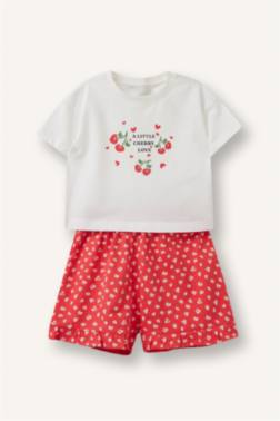 BABY GİRL FRUİT PRİNT 2 PİECE SET