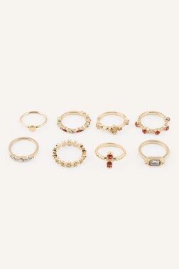 WOMAN 8 PIECE RINGS