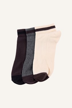 MAN PRINTED 3 PIECE COTTON ANKLE SOCKS