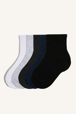 BOY 5 PIECE COTTON ANKLE SOCKS