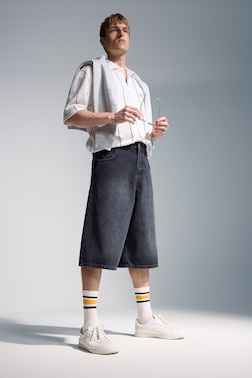 %100 PAMUK SUPER BAGGY FIT BERMUDA ŞORT