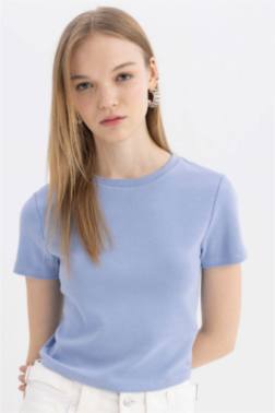 FİTTED RİBANA BASİC SHORT SLEEVE T-SHİRT