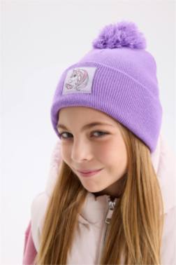 GİRL POMPOM KNİTWEAR BERET