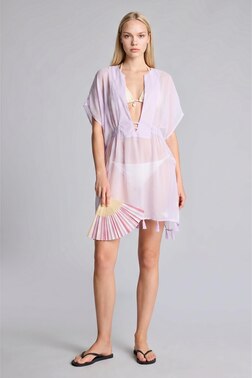 REGULAR FIT CHIFFON BEACHWEAR