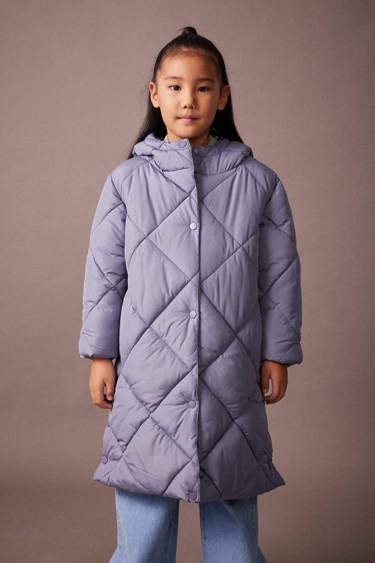 Mädchen Regular Fit wasserabweisender Parka