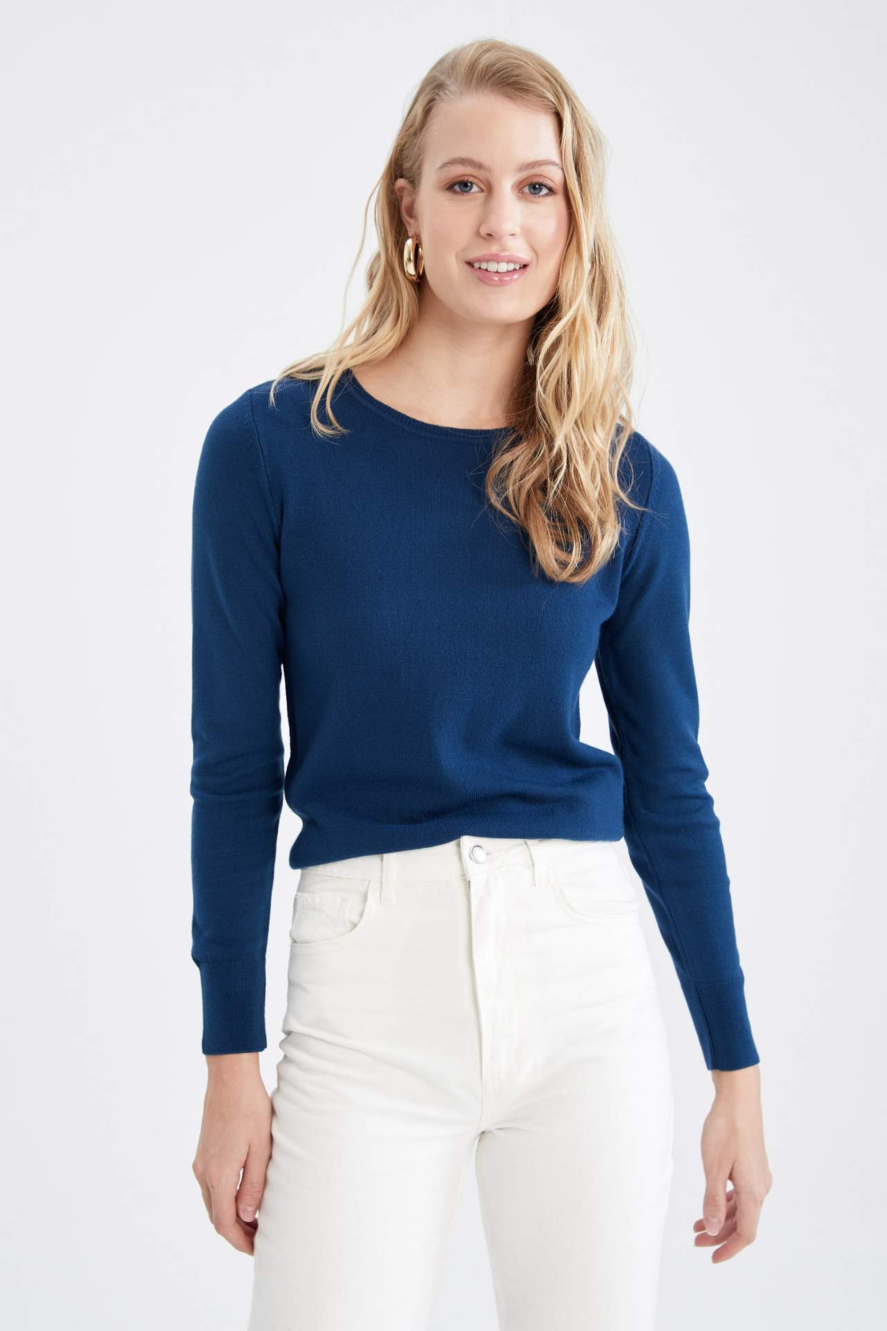 Damen Regular Fit Strickpullover