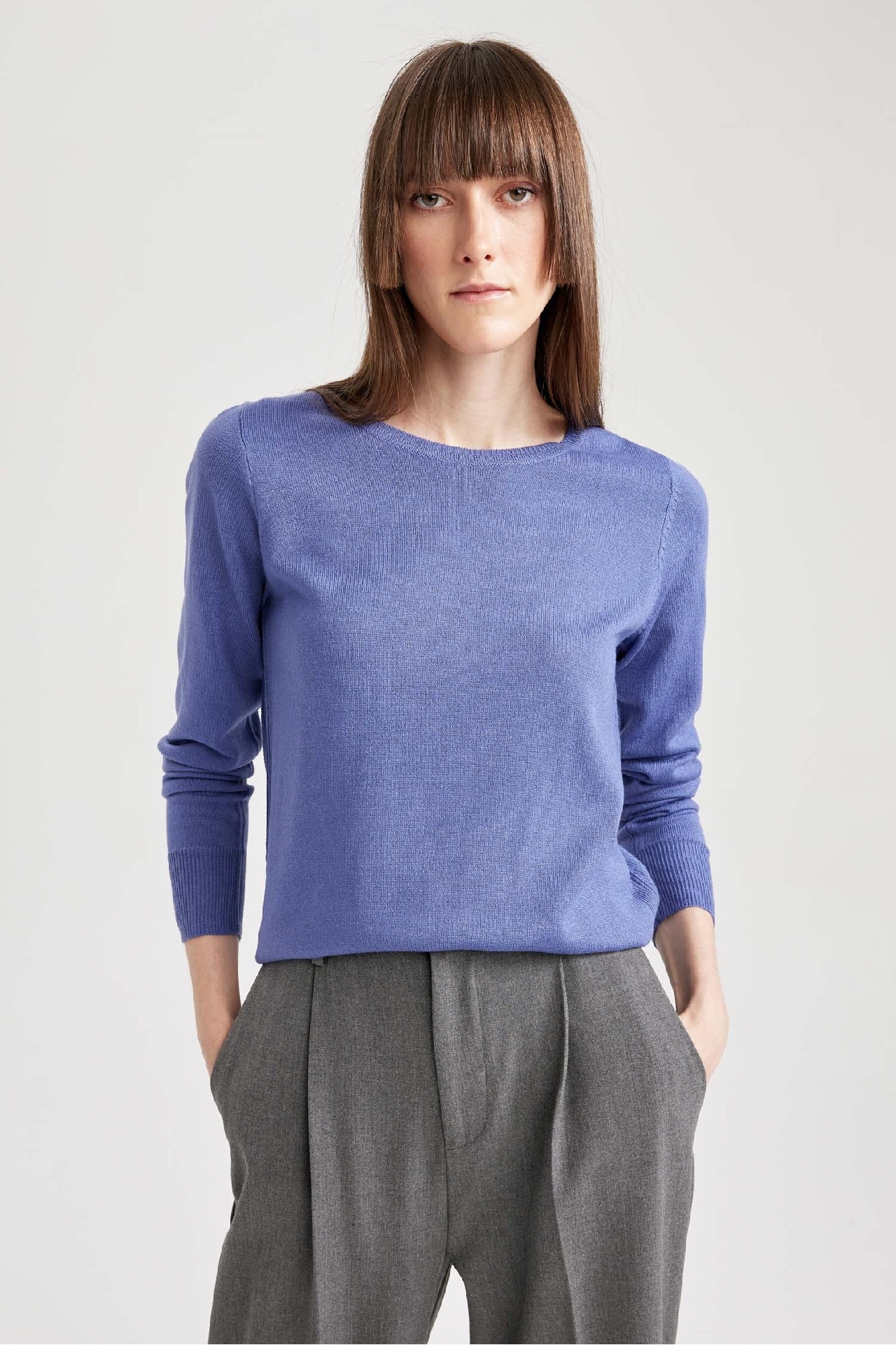 Damen Regular Fit Strickpullover