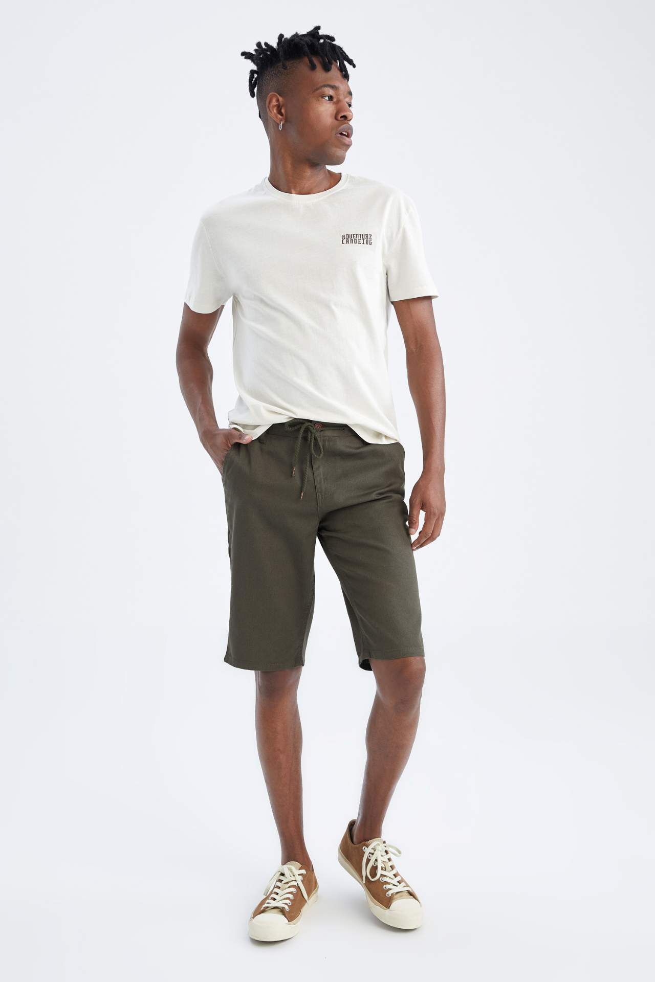 Herren Regular Fit Bermudashorts