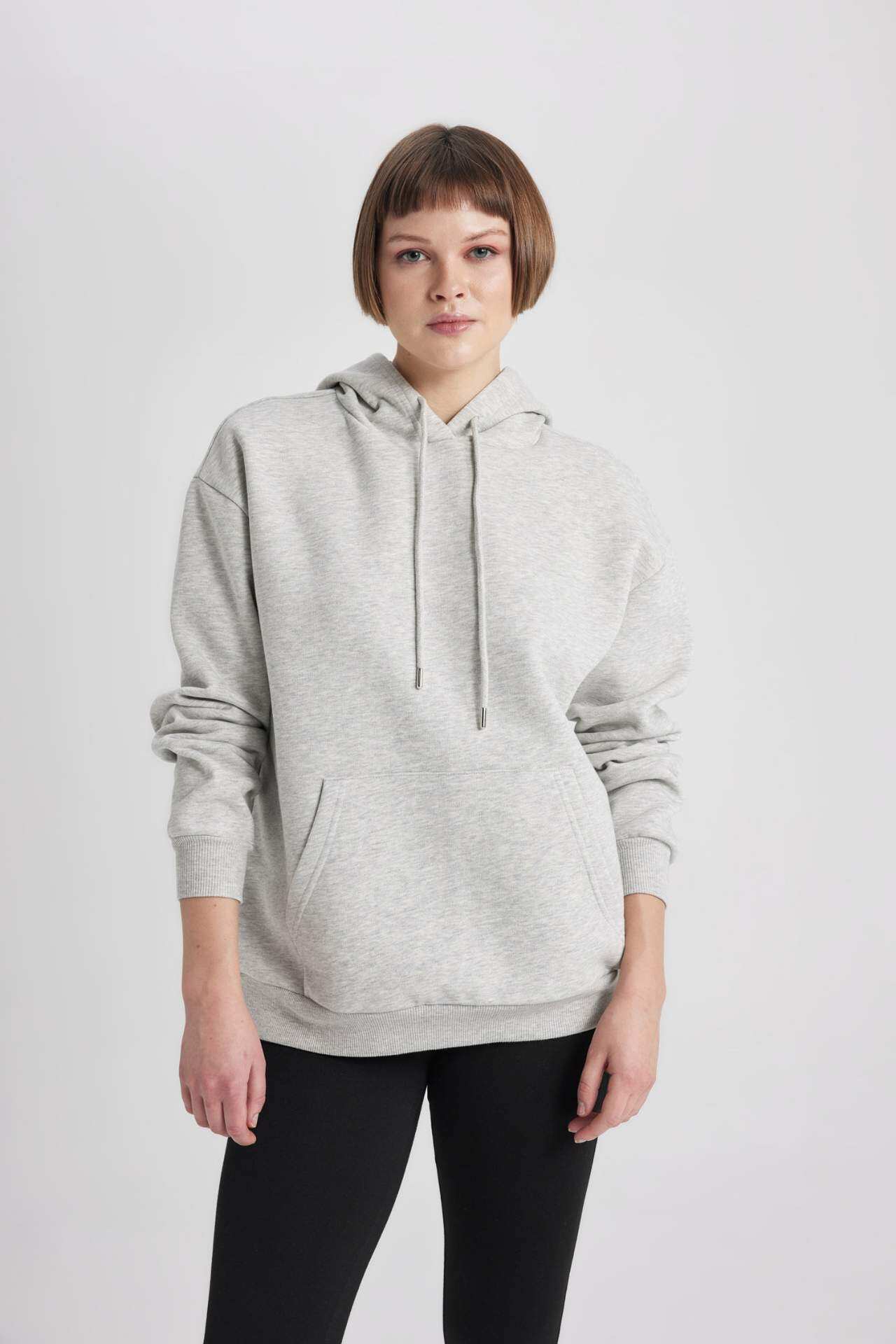 Ecru WOMAN Regular Fit Sweatshirt 2537581 | DeFacto