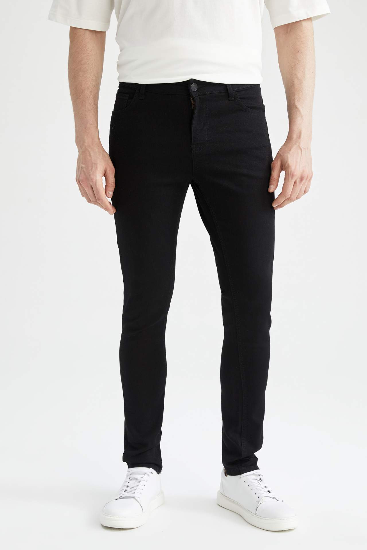 Herren Super Skinny Fit Jeans mit normalem Bund