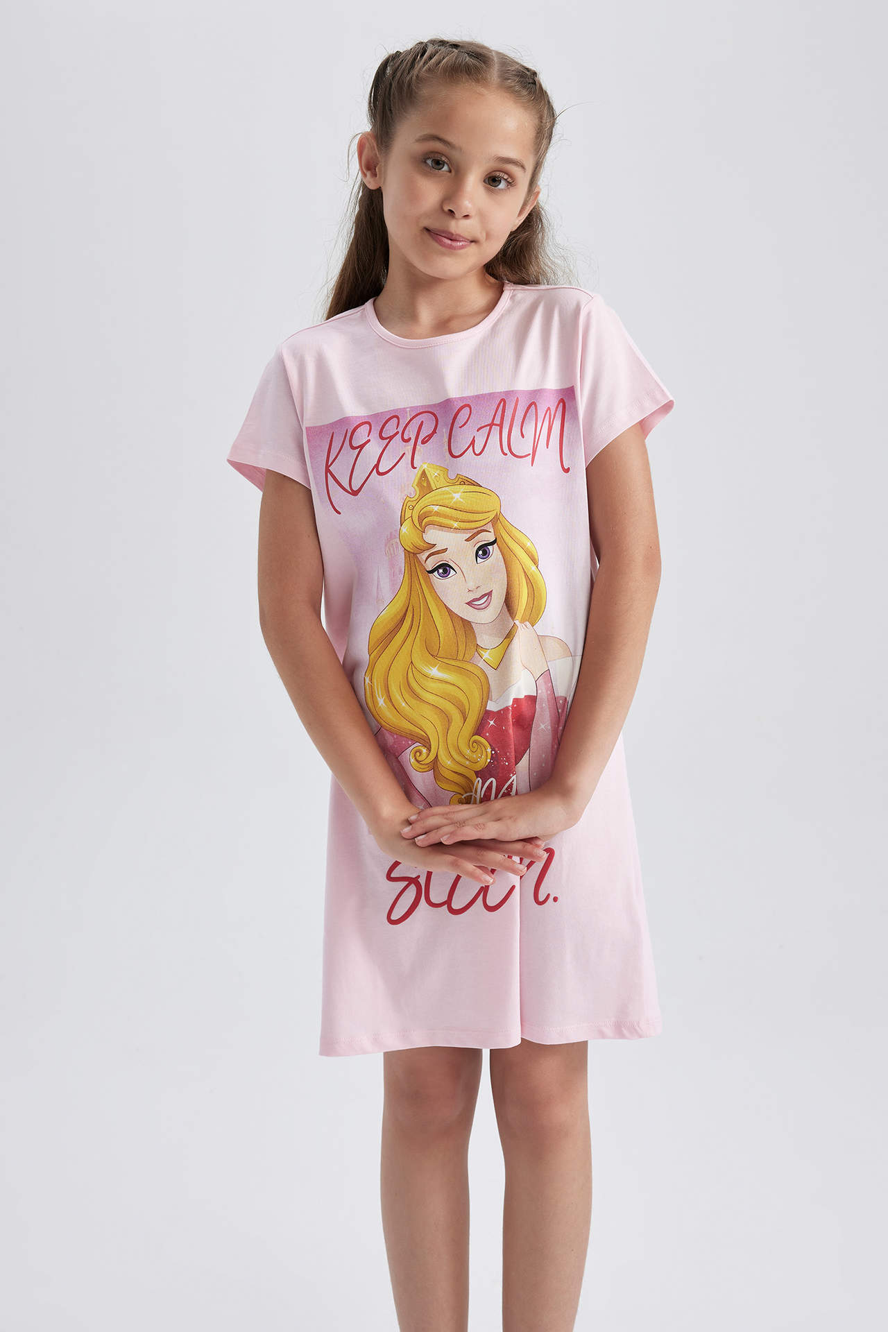 mädchen disney princess lizenziertes t-shirt-kleid