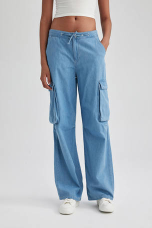 DeFacto High Waist Denim Trousers 2024, Buy DeFacto Online