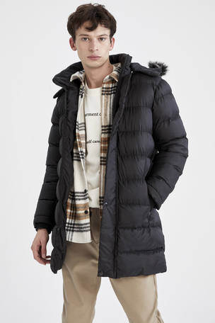 Homme Manteau d'hiver Slim Fit Sweat à Capuche Outwear chandail chaud manteau veste 