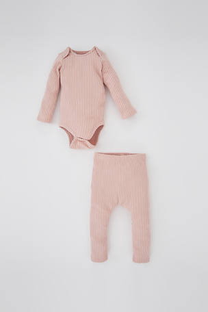 DeFacto Baby Girl Pantalones de punto para bebé pijama informal para bebé 