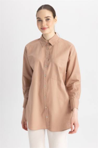 تونيك كم طويل بقصة مريحة