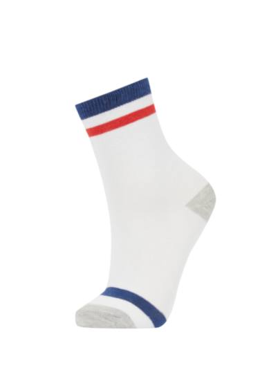Lot de 5 paires de chaussettes longues en coton pour garçon