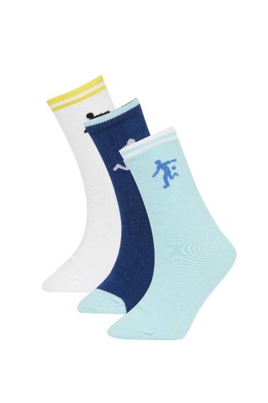 Boy 3 Pack Cotton Long Socks