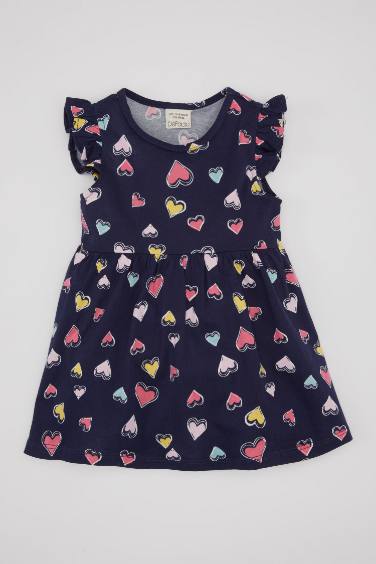 Baby Girl Patterned Sleeveless Dress