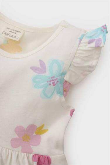 Baby Girl Patterned Short Sleeve Dress