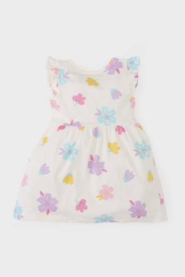 Baby Girl Patterned Short Sleeve Dress