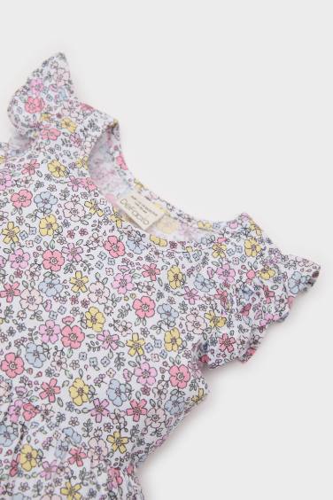 فستان بيبي بناتي نص ردن قصة عادية بياخة مستديرة