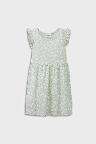 Baby Girl Patterned Short Sleeve Dress