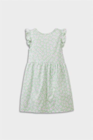 Baby Girl Patterned Short Sleeve Dress