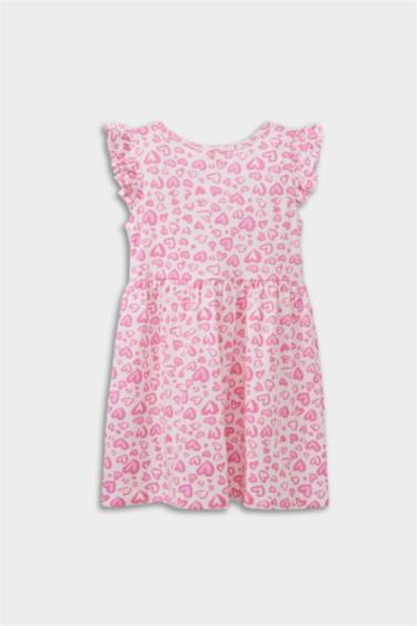 Baby Girl Patterned Short Sleeve Dress