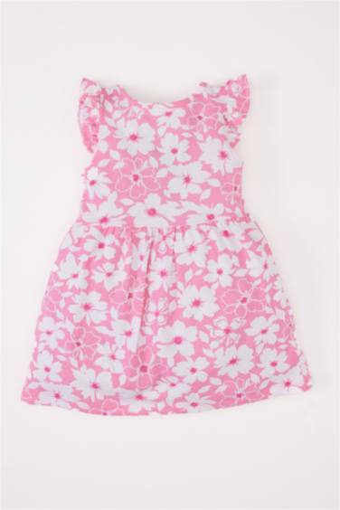 Robe imprimée à manches courtes pour bébé fille