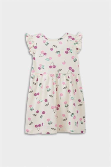 Baby Girl Patterned Short Sleeve Dress
