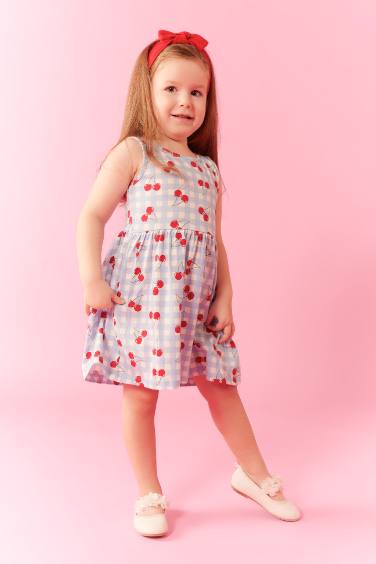 Robe Sans Manches à motifs pour bébé Fille