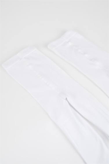 Girls 2 Pack Cotton Pantyhose
