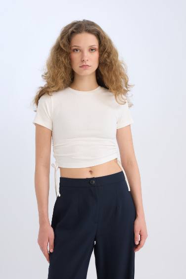 تيشيرت بولو نص كم سليم فيت مضلع