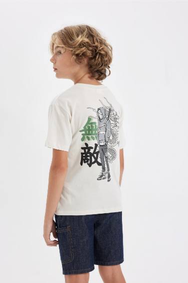 Boy Crew Neck Printed Short Sleeve T-Shirt