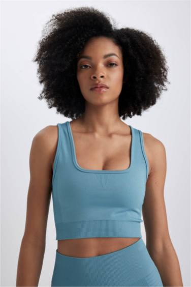 Defacto Fit Crew Neck Sports Bra