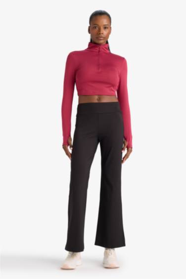 Sporcu Jogger Eşofman Altı Geniş Bol Paça Basic Düz Skuba Dalgıç Kumaş