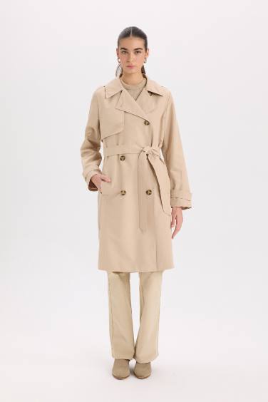 Trench-Coat Coupe Régulière Imperméable